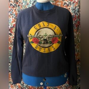 GUNS N ROSES Sweatshirt Navy Blue